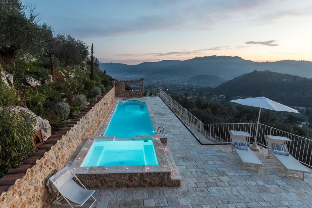 Charming Farmhouse In The Hills, Private Pool, Sea View, Dream Panorama Camaiore Zewnętrze zdjęcie